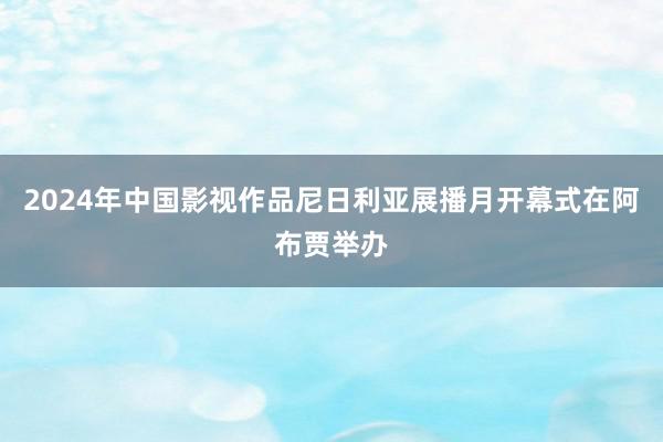 2024年中国影视作品尼日利亚展播月开幕式在阿布贾举办